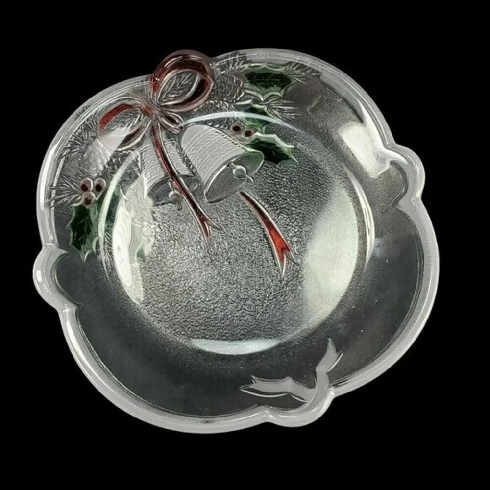 Mikasa‎ Sweet Dish Holiday Bells Collection Snack Treats Plate Serving Christmas
